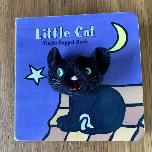 2 FINGER PUPPET BOARD BOOKS Little Cat & Five Little Monkeys Interactive Bundle - Picture 3 of 6